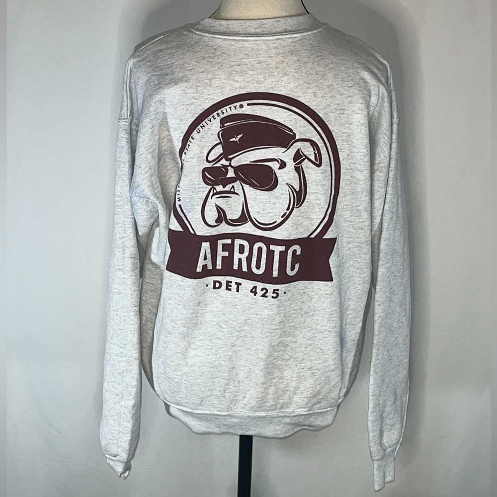MSU Mississippi State University AFROTC Det 425 Women’s Vintage Sweatshirt Large - Picture 4 of 7